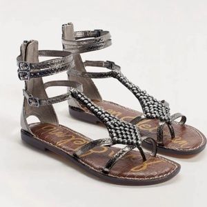 Sam Edelman silver gladiator sandals